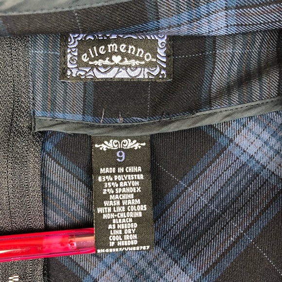 Ellemenno dark academia Y2K mini skirt size 9 - Picture 4 of 6